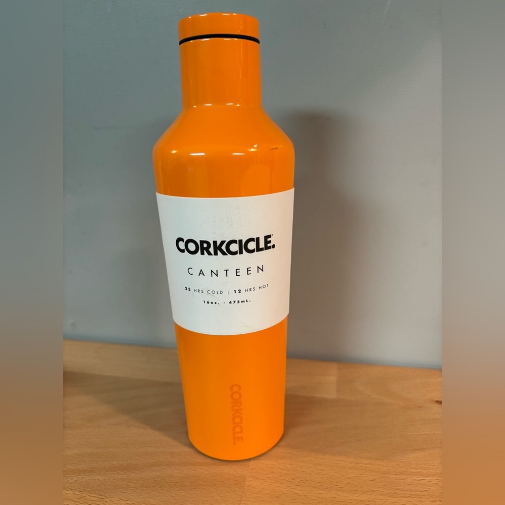 NEW Corkcicle Canteen in Glossy Orange Clementine
